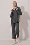 Buttoned Front Wrinkled Suit - 4