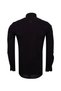 Men's Black 100% Cotton Slim Fit Long Sleeve Classic Shirt - 5