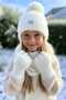 Premium Winter Children's Beanie Scarf Gloves Set 8-12 Years Old - 2