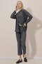 Buttoned Front Wrinkled Suit - 2