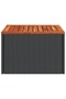 Garden Table | Black and Brown | PE Rattan | Compact | Durable - 2