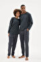 Valentine's Day Concept Women's and Men's 2-Piece Pajama Set Special for Couples - 4