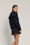 Mendeli Collar Jeans-Decorated Knitwear Cardigan - 2