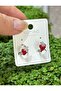 Silver Color Strawberry Kids Earring - 2