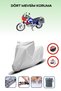 Gray Rear Bag Lock Incompatible Honda Xrv 750 Africa Twin Compatible Motorcycle Tarpaulin, 4 Seasons