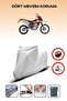 Gray Rear Bag Lock Incompatible Mondial X-Treme Enduro Compatible Motorcycle Tarpaulin, 4 Seasons
