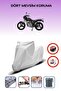 Gray Rear Bag Lock Incompatible Mondial Vulture I-E Compatible Motorcycle Tarpaulin, 4 Seasons