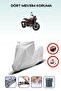 Gray Rear Bag Lock Incompatible Benelli Leoncino Compatible Motorcycle Tarpaulin, 4 Seasons