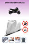 Gray Rear Bag Lock Incompatible Yuki Hammer 50 Compatible Motorcycle Tarpaulin, 4 Seasons