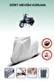 Gray Rear Bag Lock Incompatible with Vespa Px 200 Compatible Motorcycle Tarpaulin, 4 Seasons