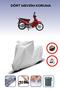 Gray Rear Bag Lock Incompatible Mondial 100 Mfm Compatible Motorcycle Tarpaulin, 4 Seasons