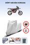 Gray Rear Bag Lock Incompatible Beta Rr 4t 125 Motard Compatible Motorcycle Tarpaulin, 4 Seasons