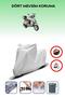 Gray Rear Bag Lock Incompatible with Kuba Bevely 125 Compatible Motorcycle Tarpaulin, 4 Seasons
