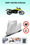 Gray Rear Bag Lock Incompatible Suzuki V-Strom 800 De Compatible Motorcycle Tarpaulin, 4 Seasons