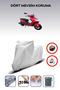 Gray Rear Bag Lock Incompatible with Motolux Nirvana Pro Compatible Motorcycle Tarpaulin, 4 Seasons
