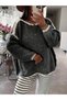 Women's Boat Neck Knitwear Blouse Long Sleeve Standard Size - 3