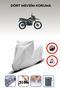 Gray Rear Bag Lock Incompatible Rks Xvr250 Compatible Motorcycle Tarpaulin, 4 Seasons