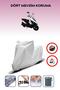 Gray Rear Bag Lock Incompatible Motolux Rossi 50 Compatible Motorcycle Tarpaulin, 4 Seasons