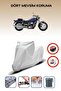 Gray Rear Bag Lock Incompatible Suzuki Marauder 800 Compatible Motorcycle Tarpaulin, 4 Seasons