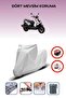 Gray Rear Bag Lock Incompatible with Yamaha Bw's 125 Compatible Motorcycle Tarpaulin, 4 Seasons