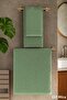 Bath & Face Towel Set Textured 100% Cotton 90X150 + 50X90 cm – Foliva - 2