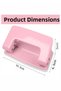 Light Pink Stapler No:10 and Puncher 1 Piece Small Stapler and Wire Paper Puncher Perfarat - 5