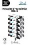 Nitrile Black Powder-Free Examination Gloves S - 5 Packs of 100