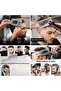 4-Piece Hair Cutting Comb Set Curved Cutting Alignment Elastic Quality Shaving Set Measured Hairdresser Set - 4