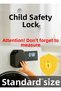 White Goods Button Lock – Child Safety Cover - Standard Size Black Color