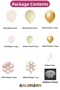 Balloon Set 90 Pieces (Pink Blush-Sea Sand-Chrome Gold) - 2
