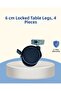 Lockable Furniture Wheel 6 cm Set of 4 Easy Installation -