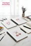 A5 Spiral 3-Pack Unlined Notebook Set - 14.8 X 21 cm 40 Sheets Notebook Red Series - 2