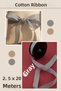 Linen Ribbon (2.5 X 20 Meters) Vintage Bohça Decorative Ribbon