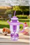Detox Water Bottle with Straw, Diet Filtered Water Bottle with Strainer 1300 ml
