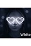 White Led Light up Heart Glasses – 3 Modes Party & Glow Glasses
