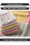 Set of 6 50x50 cm 100% Cotton Patchwork Fabric – For Sewing and Handicrafts