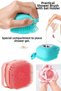 Shampoo Shower Gel Bath Loofah with Reservoir Silicone Brush Scrubber Multi-Purpose Body Cleaning Scrub Exfoliating Washcloth