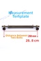 Furniture Handle Kitchen Cabinet Drawer Door Handle Handle Design Flat Model 288 mm Bronze Metal - 3