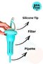 Detox Water Bottle with Straw, Diet Filtered Water Bottle with Strainer 1300 ml - 3