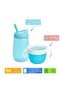 Non-Spill Snack Container + Simple Clean Straw Drinking Cup Blue Set (12 Months+) - 4