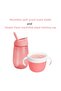 Non-Spill Snack Container + Simple Clean Straw Drinking Cup Pink Set (12 Months+)
