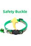 Green Christmas-Themed Adjustable Cat Collar – with Rattles, Safety Buckle (Gift Pattern) - 2