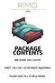 Bedding Set with Elastic Sheets Double Size Burgundy-Grey - 2