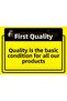 Quality First. Quality Is a Must for All Our Products Isg Warning Sign Pvc A5 15X21 cm