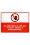 Immediate Action in Case of Failure Do Not Stop the Machine Isg Warning Sign Pvc A4 21X30 cm