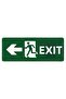 Exit Exıt Isg Warning Sign Pvc A4 21X30 cm