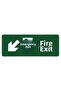 Fire Exit Isg Warning Sign Pvc A3 30X42 cm