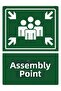 لافتة تحذير MUSTER POINT مصنوعة من مادة PVC مقاس A5 15×21 سم