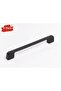 5-Piece Matte Black Handle 160 mm – Modern Corner Furniture Cabinet Handle (Pack of 5) - 4