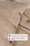 طقم غطاء لحاف تيارا، ملاءة سرير مطاطية مفردة، 100% قطن (160x220 سم) بيج - 4